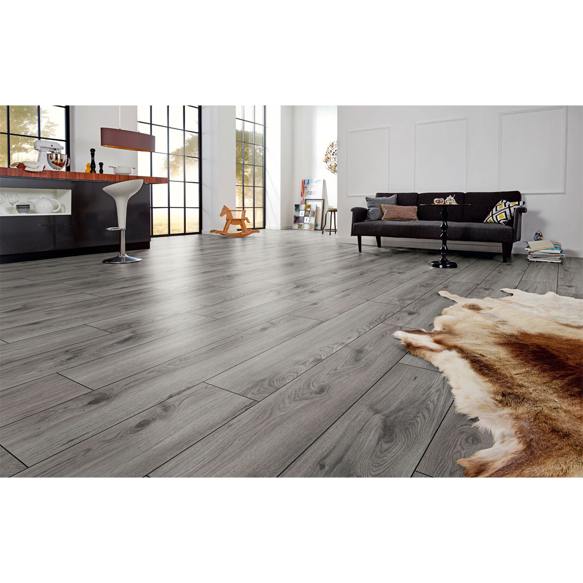 Specht Laminatboden Ambiente Eiche Felsgrau 138 x 24,4 cm Bild 3