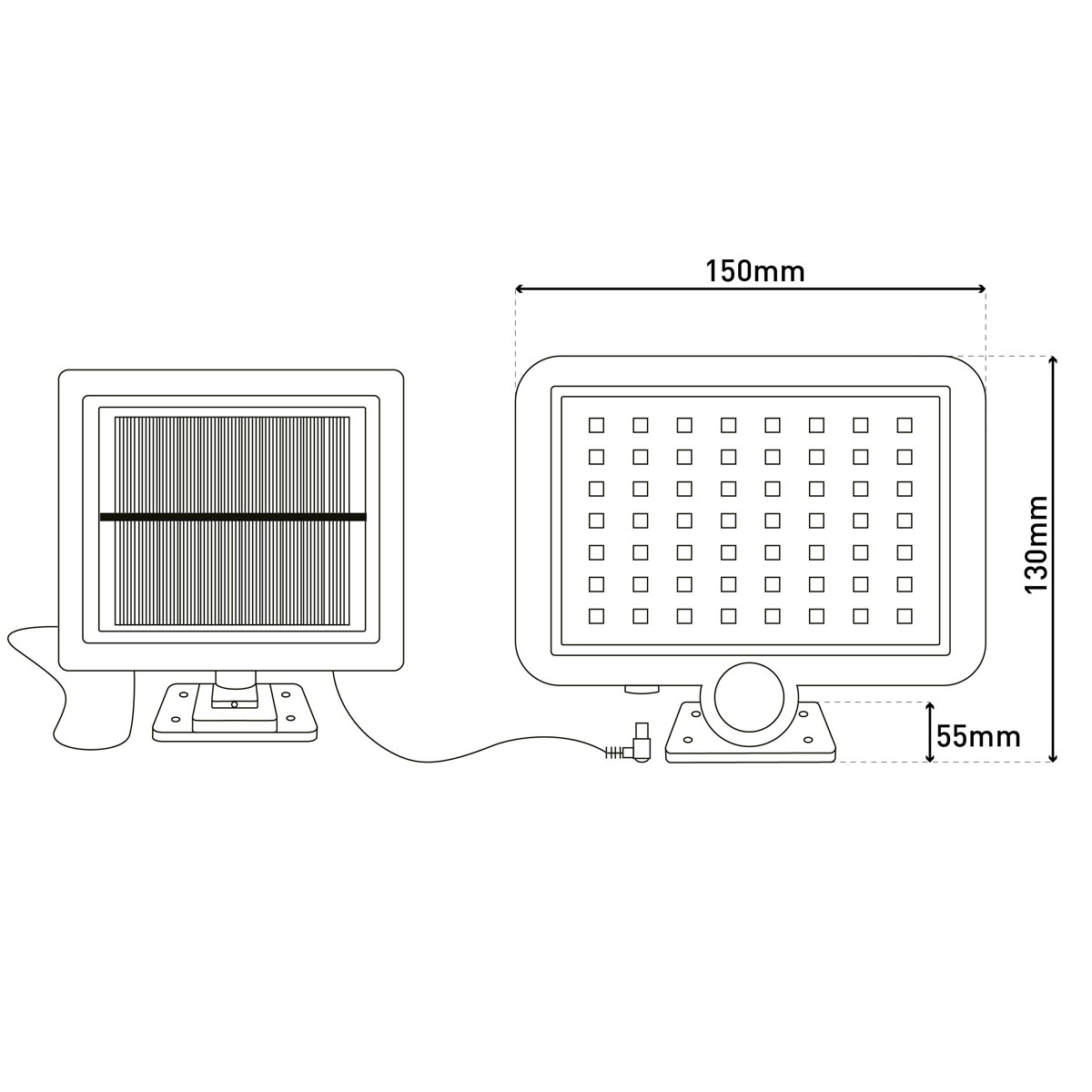 näve  LED-Solar-Außenwandleuchte Pepe 2er Set Bild 10