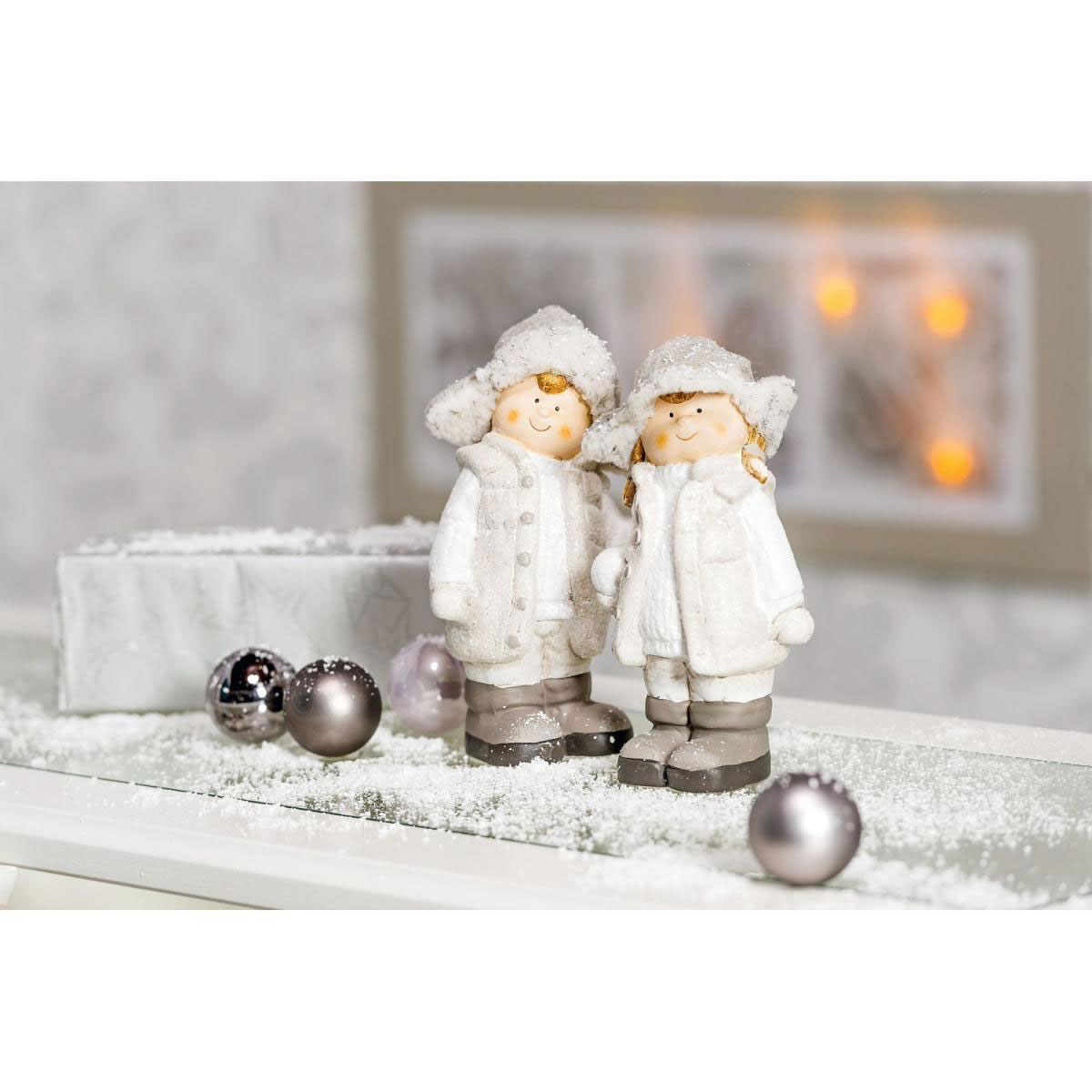 Ambientis Terrakotta-Kind mit Mütze 18 cm verschiedene Ausführungen Bild 2