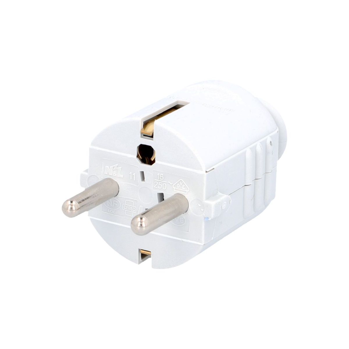 Unitec Stecker Zentr.einf. M. Tülle Weiss Lose