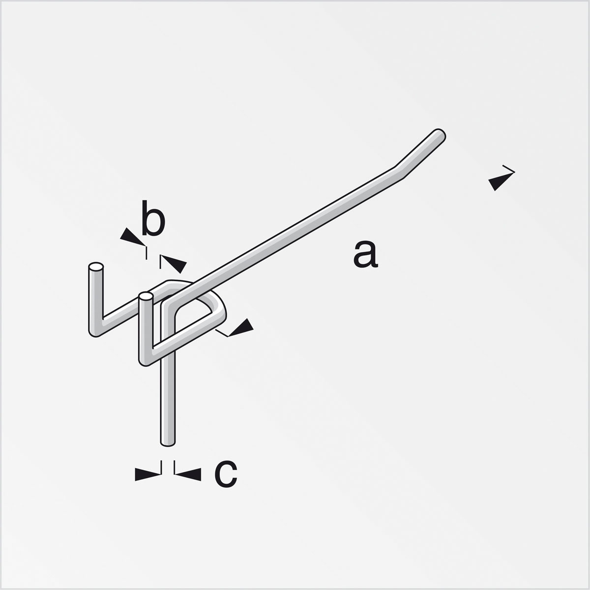 MyTool Lochblechhaken 80 mm groß 6 Stück Bild 2
