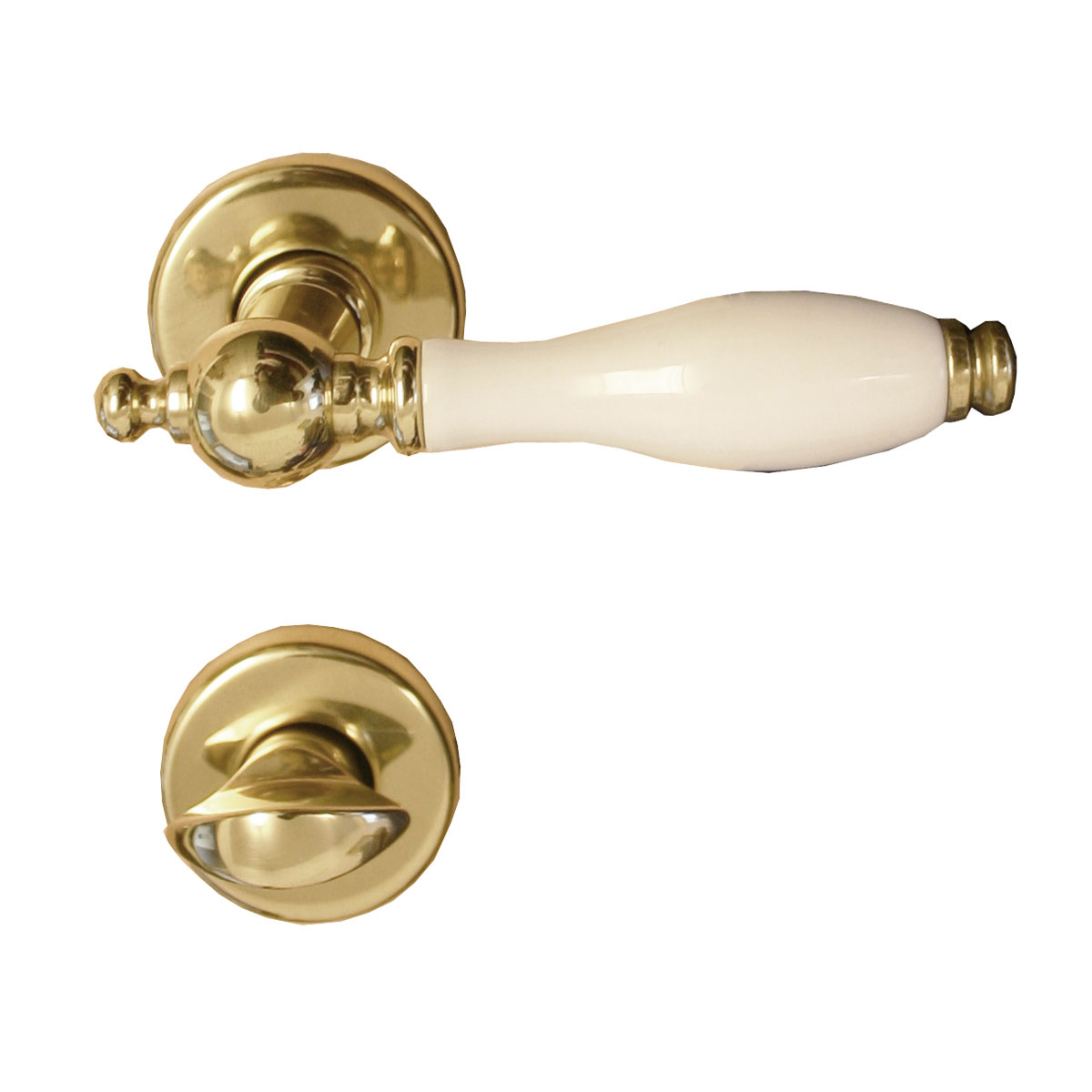 Alpertec Rosettengarnitur Nany-R für WC poliert Alpertec Rosettengarnitur Nany-R für WC poliert