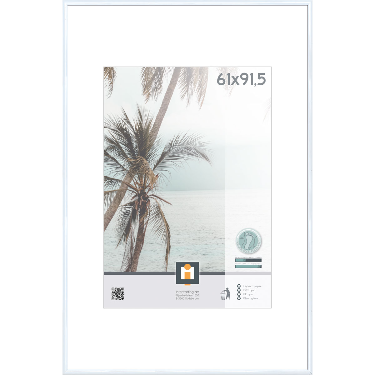 Bilderrahmen Kyoto 61x91,5 cm weiß