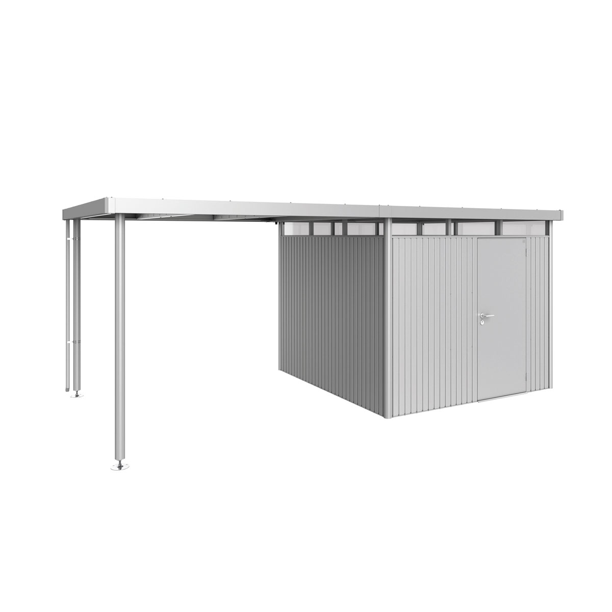 Biohort Seitendach Highline H4 silber