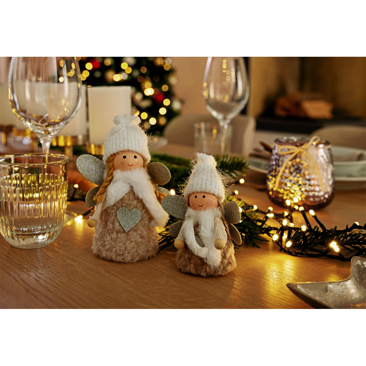 Glaswindlicht rosa sortiert 8 x 8 x 10 cm Bild 3