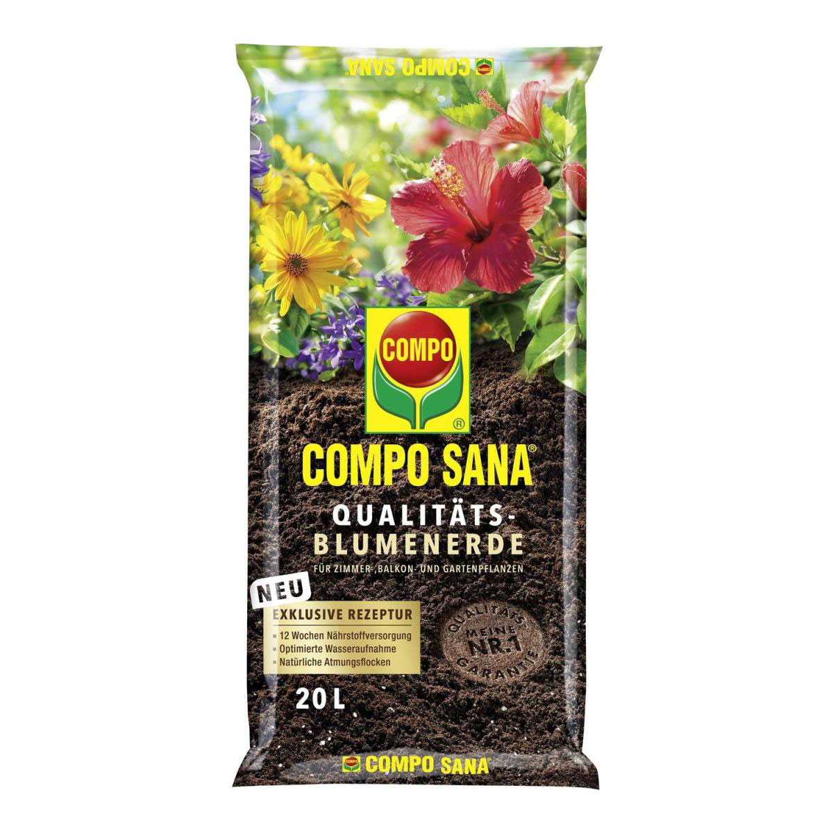 Compo SANA Qualitäts-Blumenerde 20 L