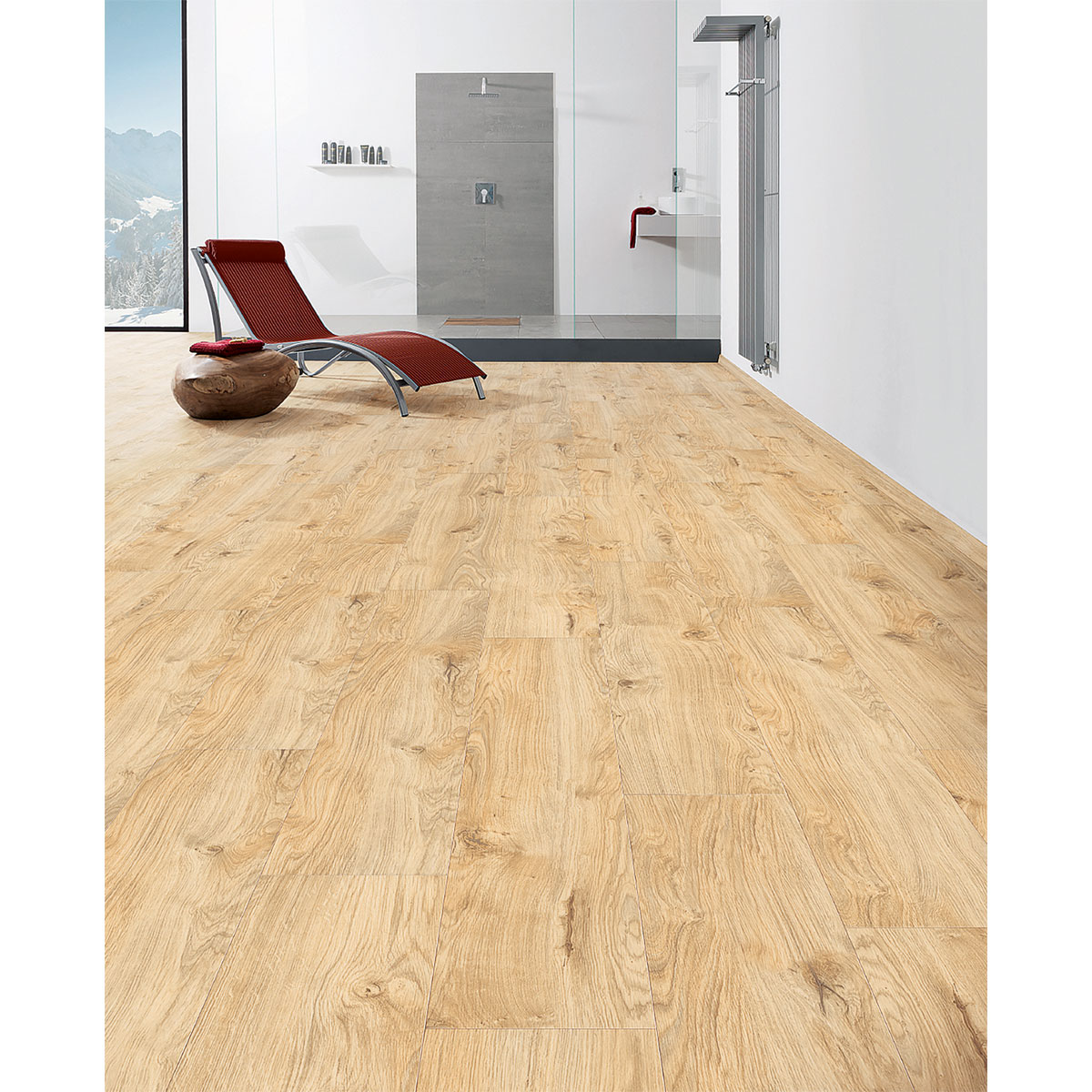 Designboden Hydrostar Eiche Alba 128,2 x 23,5 cm Bild 5