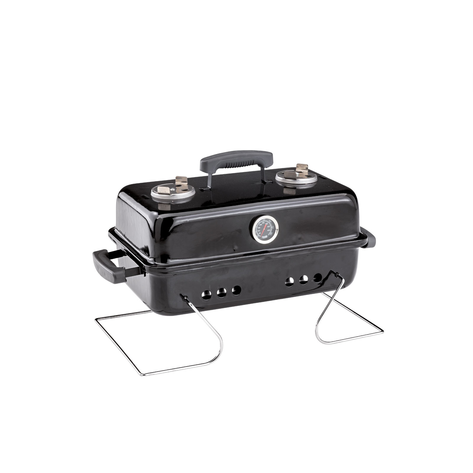 Rothmann Holzkohlegrill Springfield 43,3 x 30 x 30,5 cm schwarz Bild 2