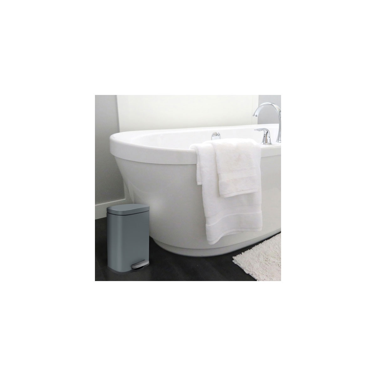 Treteimer AKIRA matt-grey 5 L Bild 4