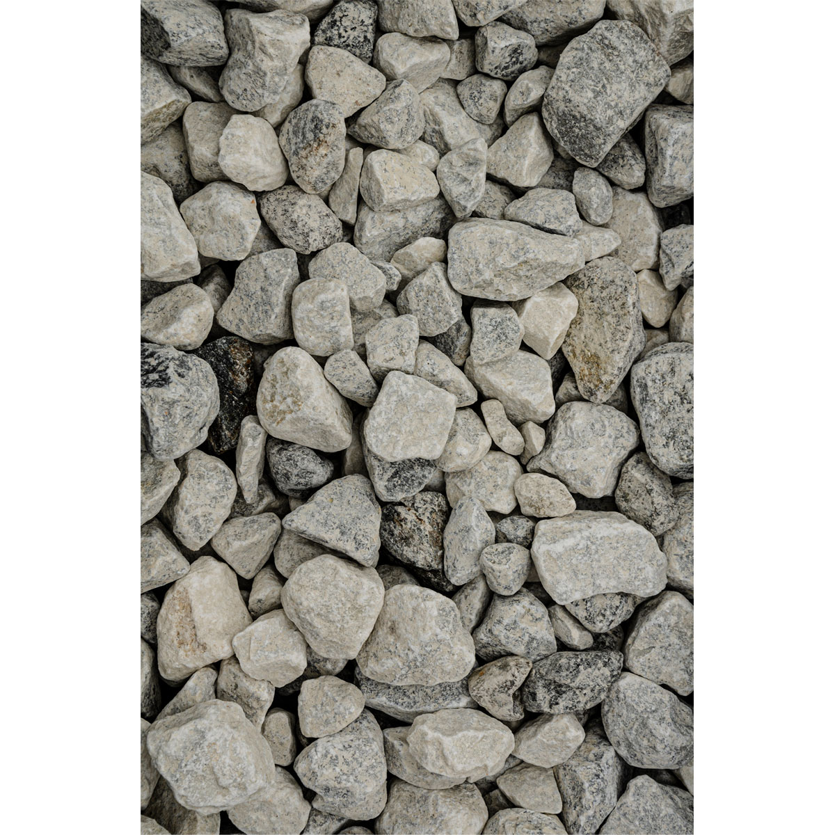 Bruchstein 30-60 mm naturweiß 25 kg Bild 2