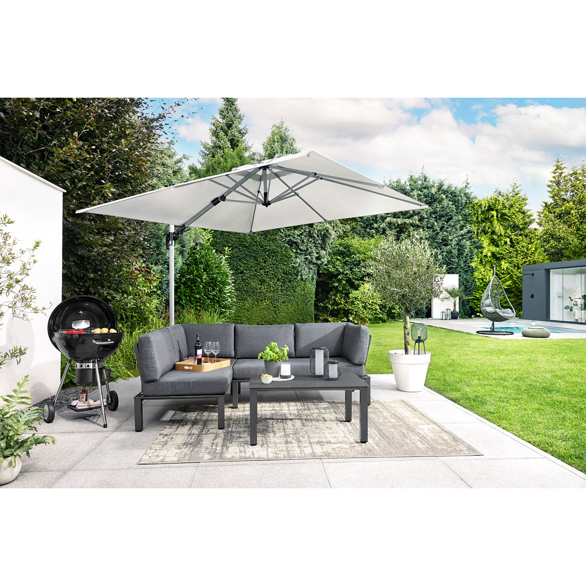 Haveson Ampelschirm Catania Square 270 x 270 cm Bild 6