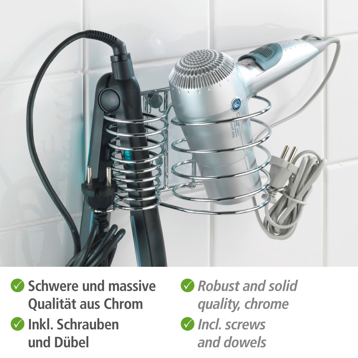 Wenko Haartrocknerhalter und Glätteisenhalter Milano Bild 3