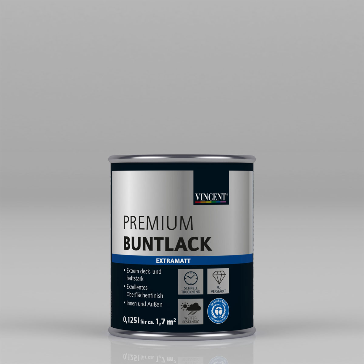Vincent Premium Buntlack Wolkenblau extramatt 125 ml Vincent Premium Buntlack Wolkenblau extramatt 125 ml