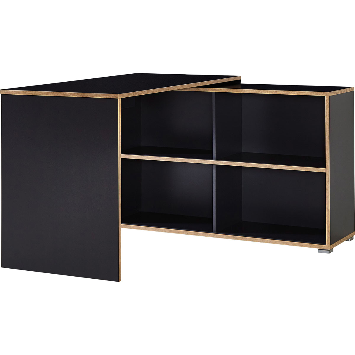 Winkelschreibtisch 120 x 76 x 120 cm anthrazit/Sonoma Eiche Bild 5