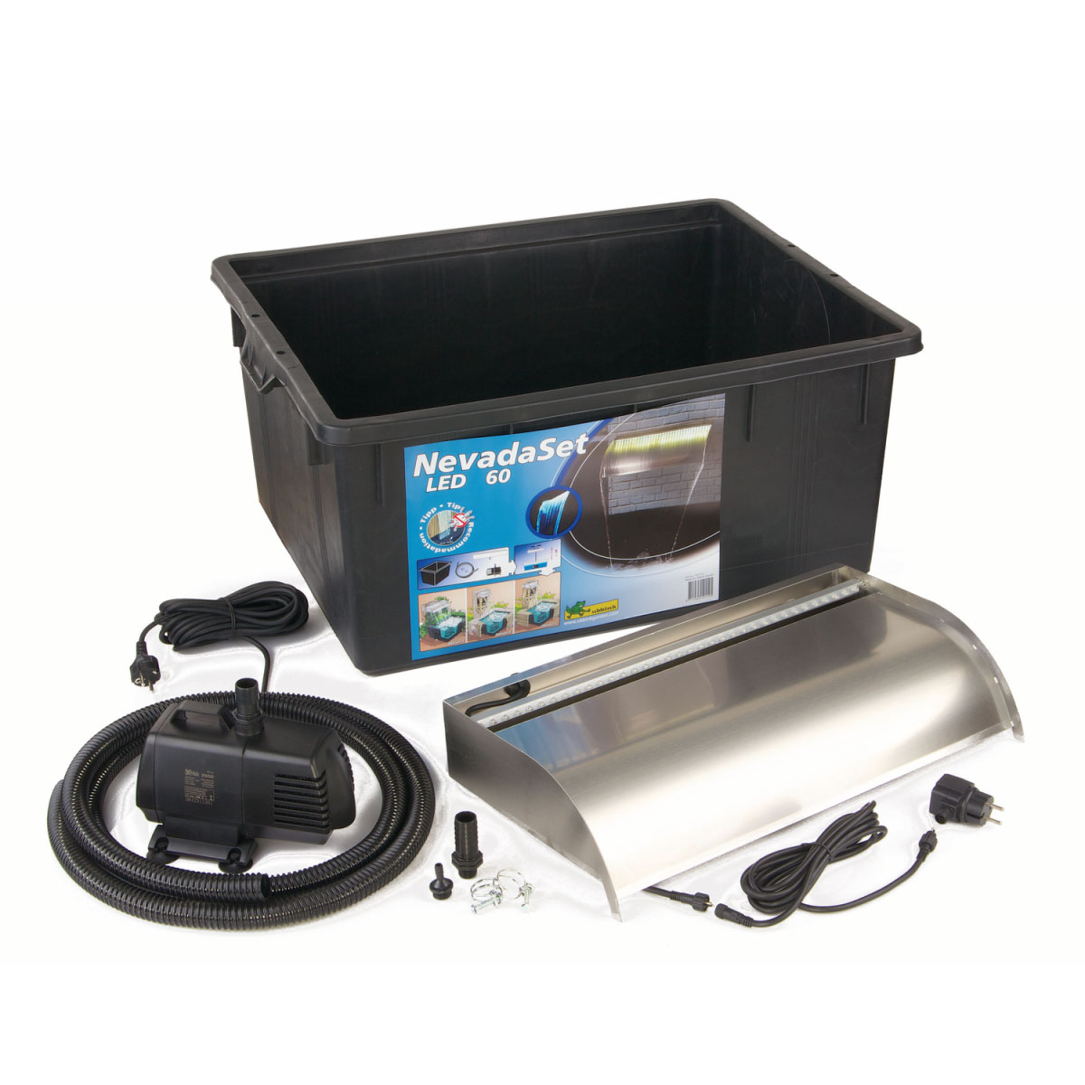 Ubbink Überlauf-Element-Set Nevada inkl Pumpe und LED-Beleuchtung 60 cm Ubbink Überlauf-Element-Set Nevada inkl Pumpe und LED-Beleuchtung 60 cm