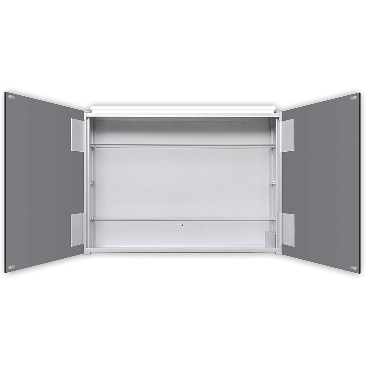 DSK  Design LED Spiegelschrank Aluminio Vegas 70 x 50 cm Bild 3