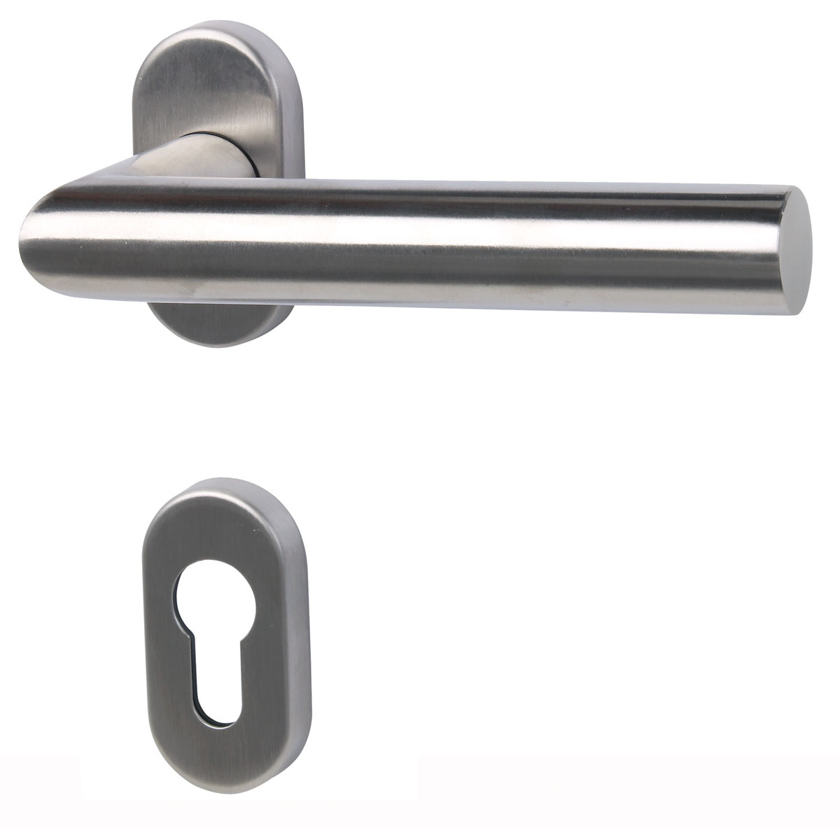 Alpertec Schmalrahmengarnitur Metz-R ES satiniert PZ rechts