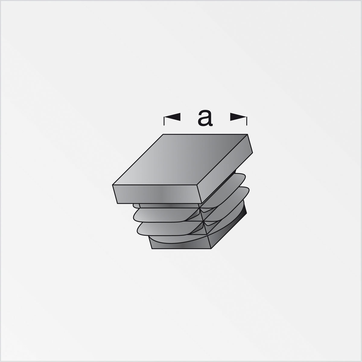 MyTool Stopfen für 23,5 mm quadratisch schwarz 2 Stück Bild 2