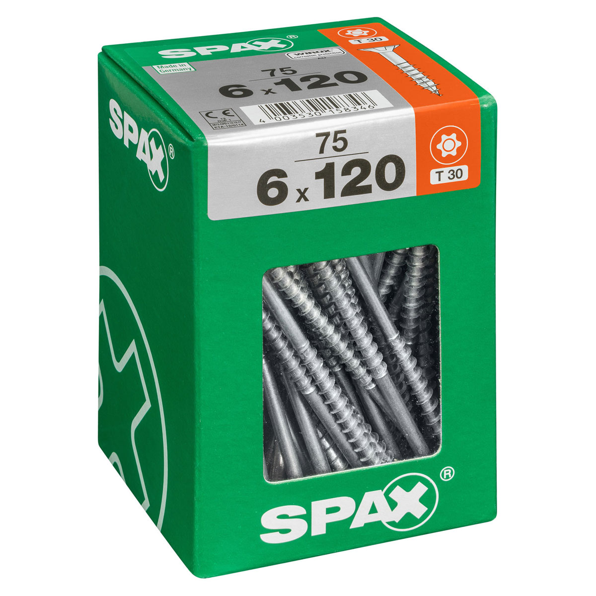 Spax Universalschrauben WIROX Senkkopf 120 x 6 mm 75 St.