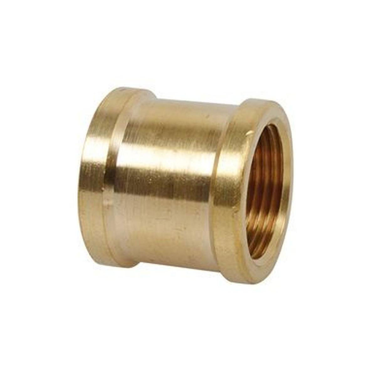 Kirchhoff Doppelmuffe ½ IG Messing blank