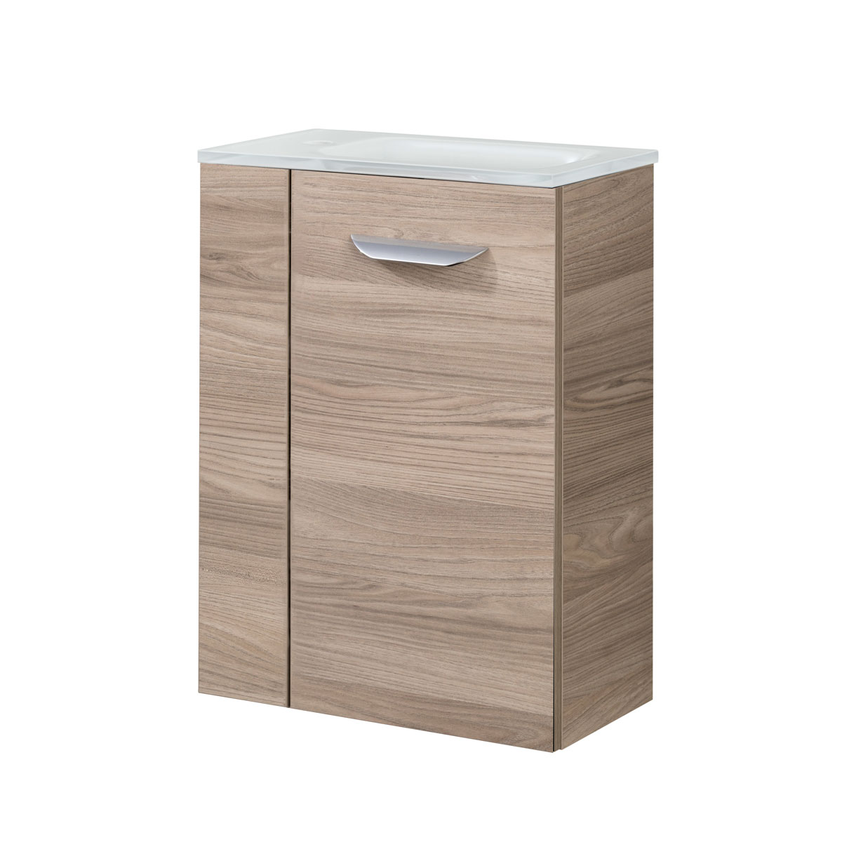 Fackelmann  Gäste-WC Waschtischunterschrank rechts SBC 440 x 600 x 243 mm Steinesche Bild 4