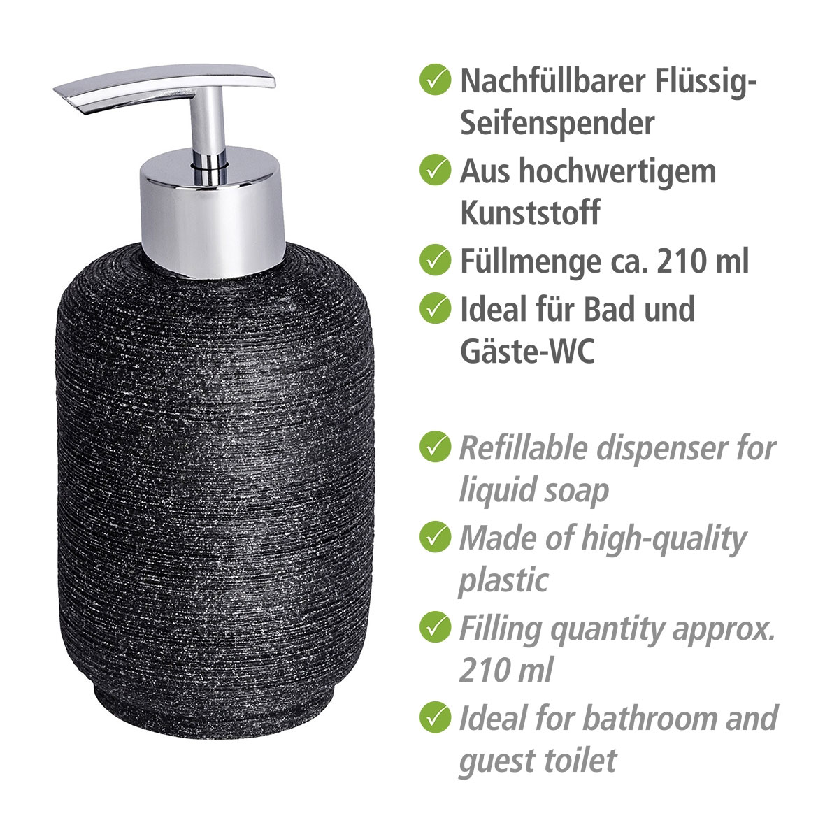 Wenko Seifenspender Goa Neo anthrazit Bild 2