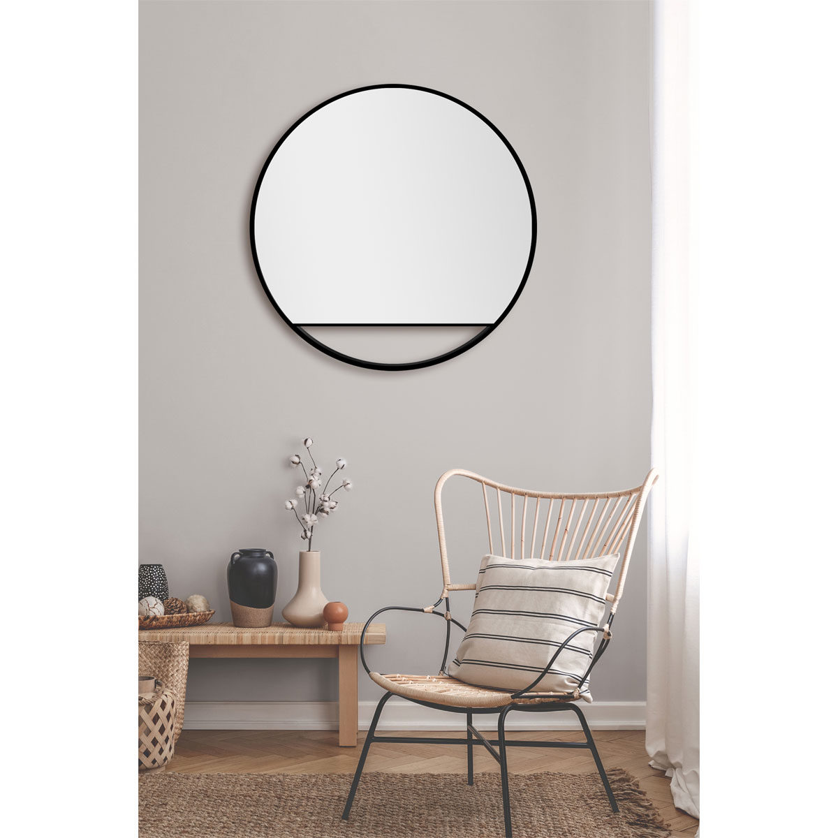 DSK  Design Spiegel Silver Cosmos Black Dm 80 cm Bild 4