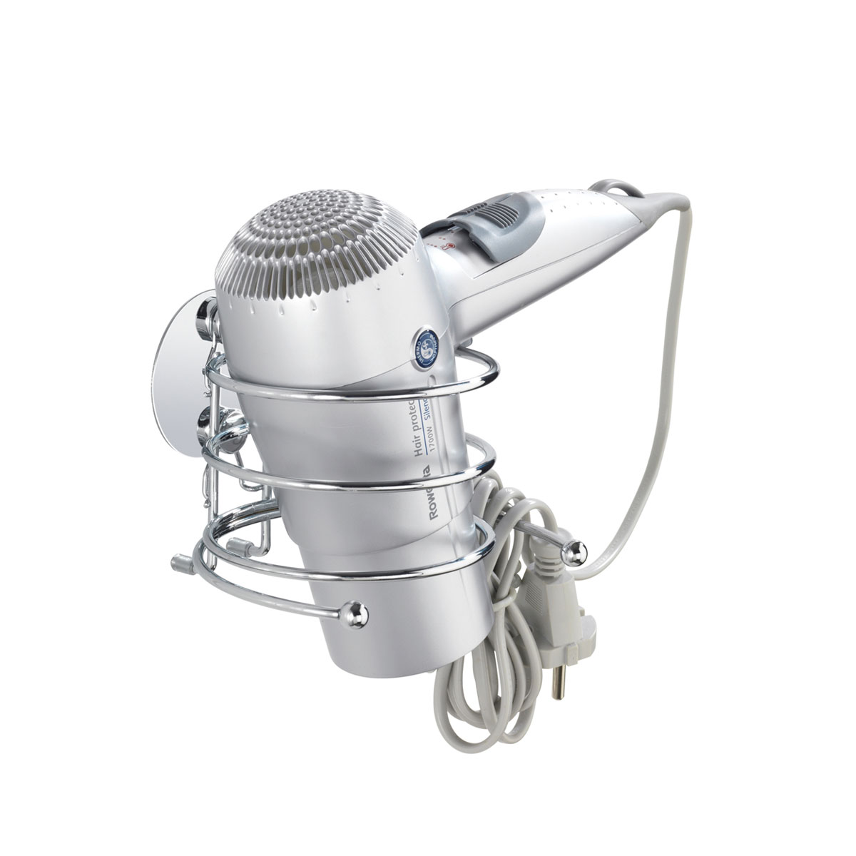 Wenko Haartrocknerhalter Befestigen ohne bohren Turbo-Loc Bild 1