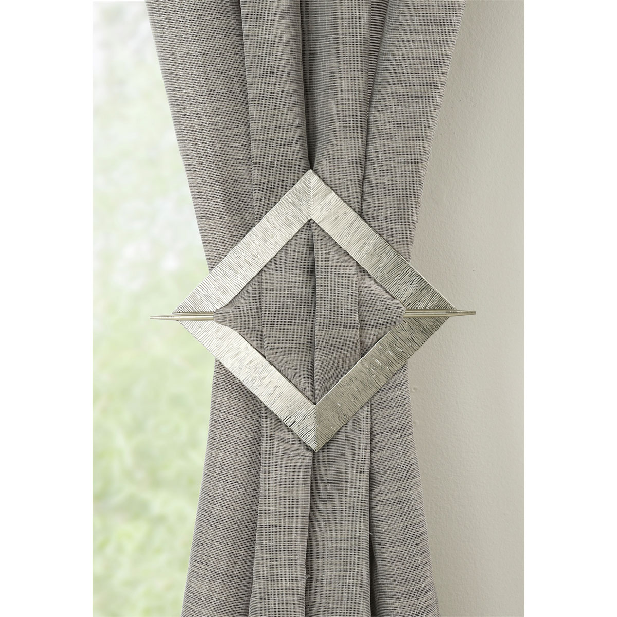 Gardinia Dekospange Uranus mit Stab edelstahloptik Bild 3