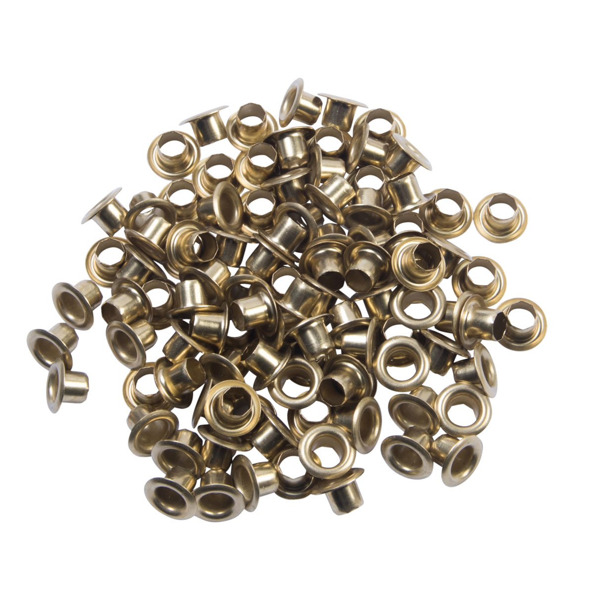 Krone Ösen Messing 5,5 mm 100 Stück