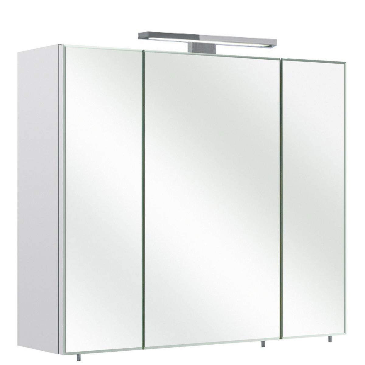 Pelipal LED-Spiegelschrank Grado IV B700 weiß inkl Leuchtmittel