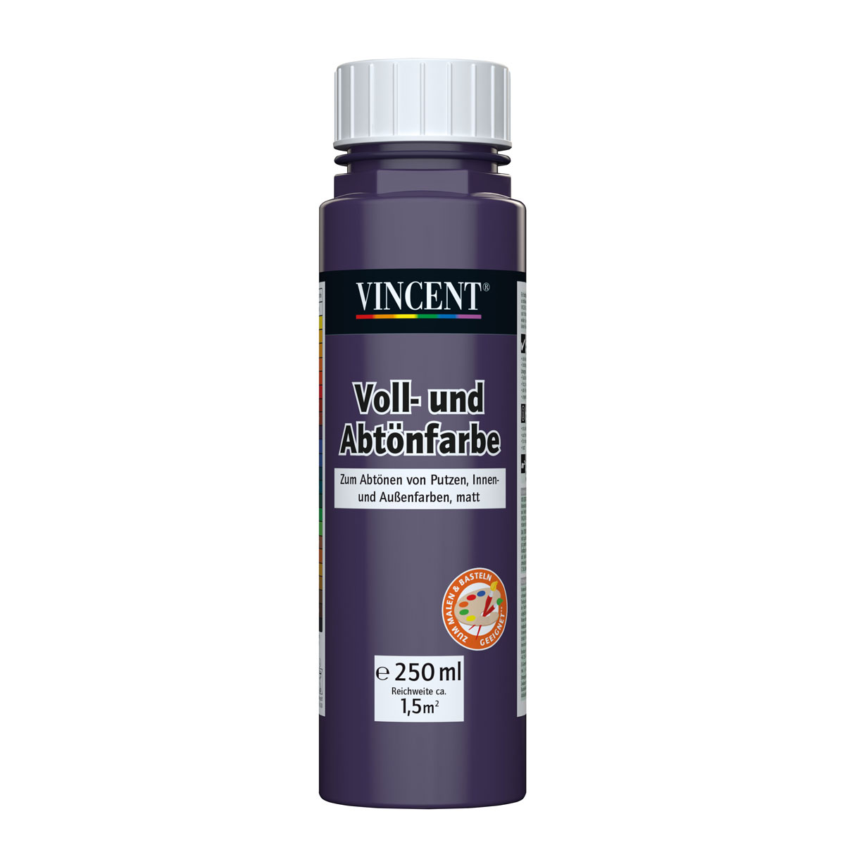 Vincent Voll- und Abtönfarbe violett 0,25 L Bild 1