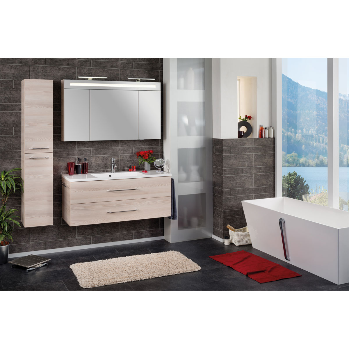 Fackelmann Hochschrank B.clever 30 x 159 x 32 cm Alaska-Esche Bild 9