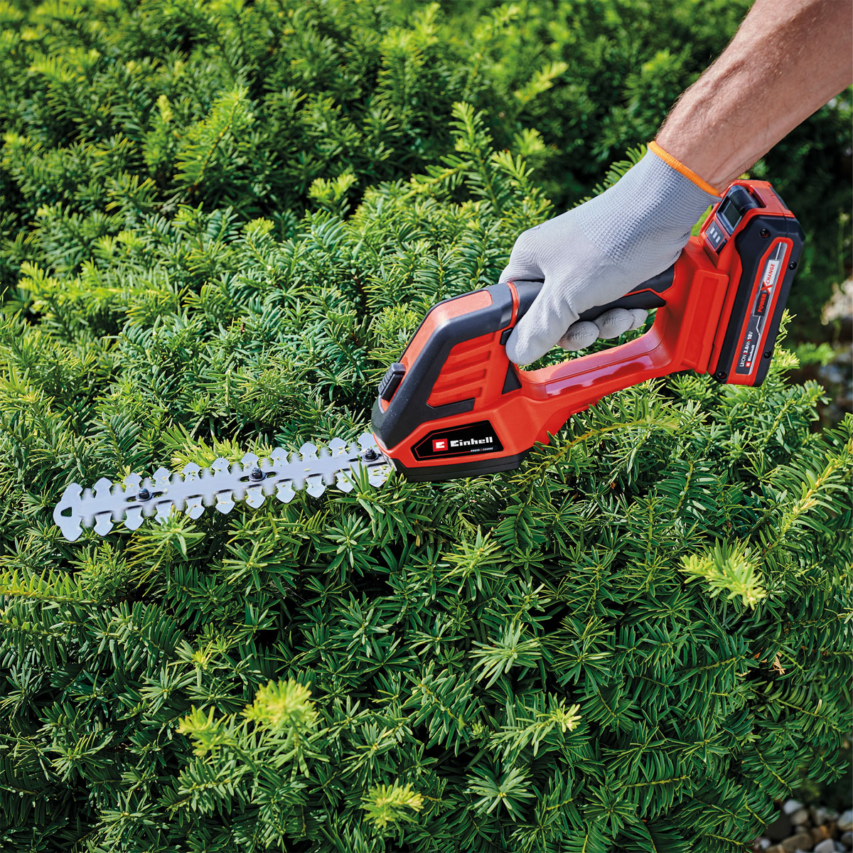 Einhell Akku Gras u.Strauchschere GE-CG 18/100 Li T-Solo Bild 5