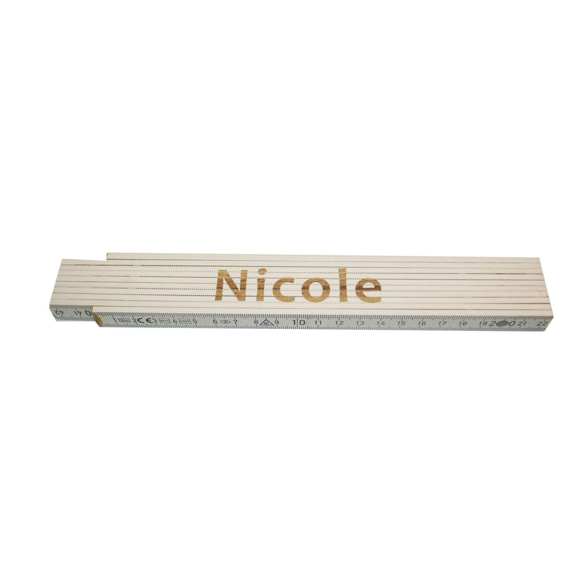 Meterstab „Nicole“, 2m, weiß