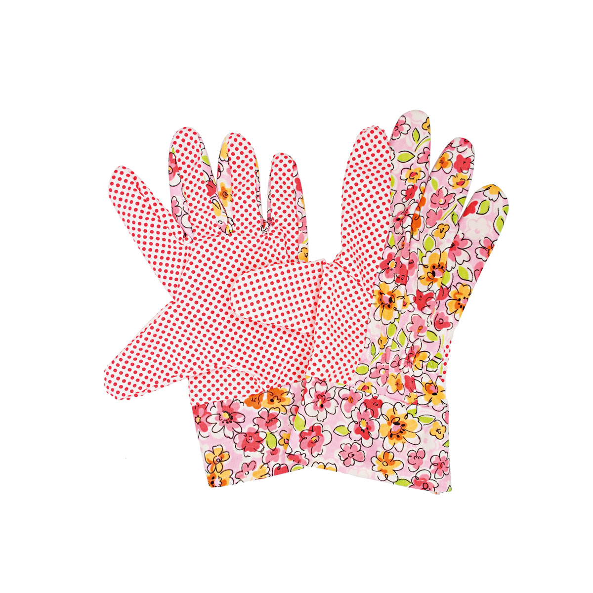 Gartenhandschuh Damen geblümt mit Noppen Größe 8 Bild 2