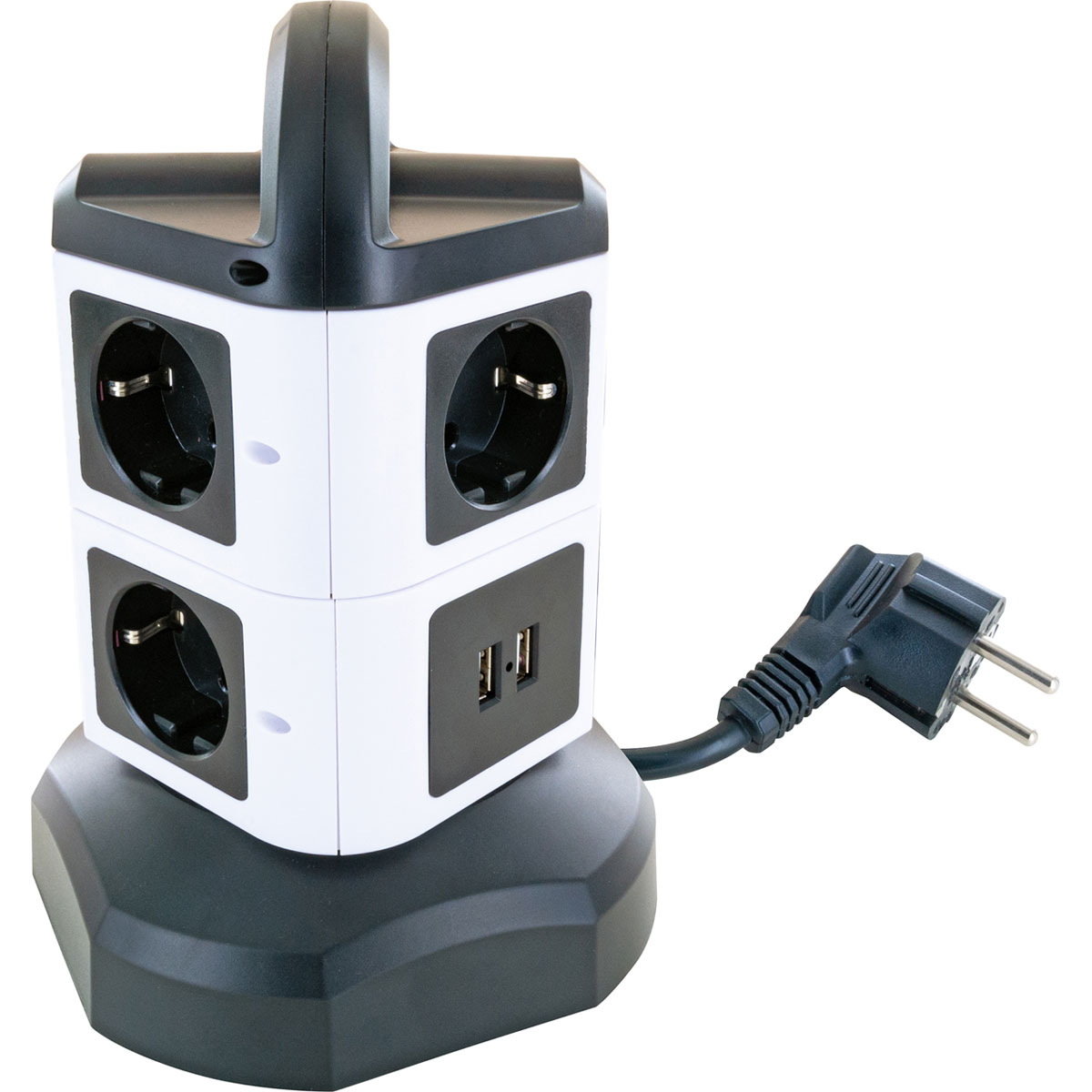 Schwaiger  Steckdosentower 7-fach mit 2-fach USB Bild 5