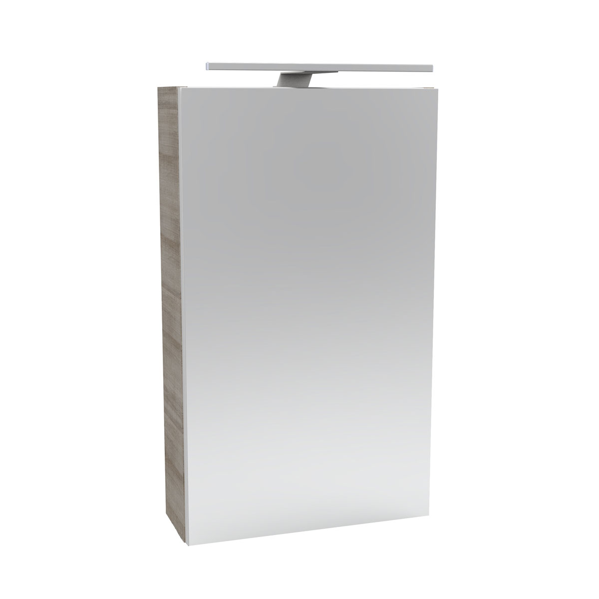 Fackelmann  Gäste-WC Spiegelschrank links SBC 400 x 680 x 153 mm Graueiche Bild 1