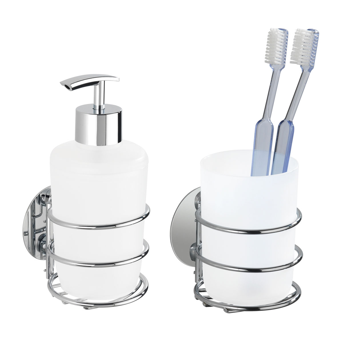 Wenko  Turbo-Loc Seifenspender und Zahnputzbecher Befestigen ohne bohren