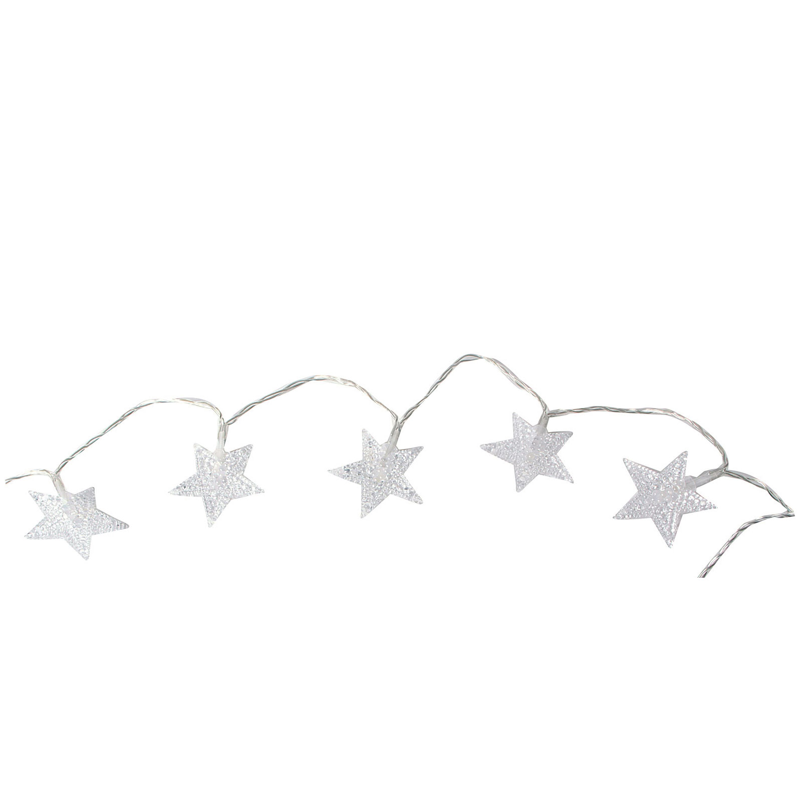 LED-Kette Sterne 10 LEDs mit Timer warmweiß Bild 4