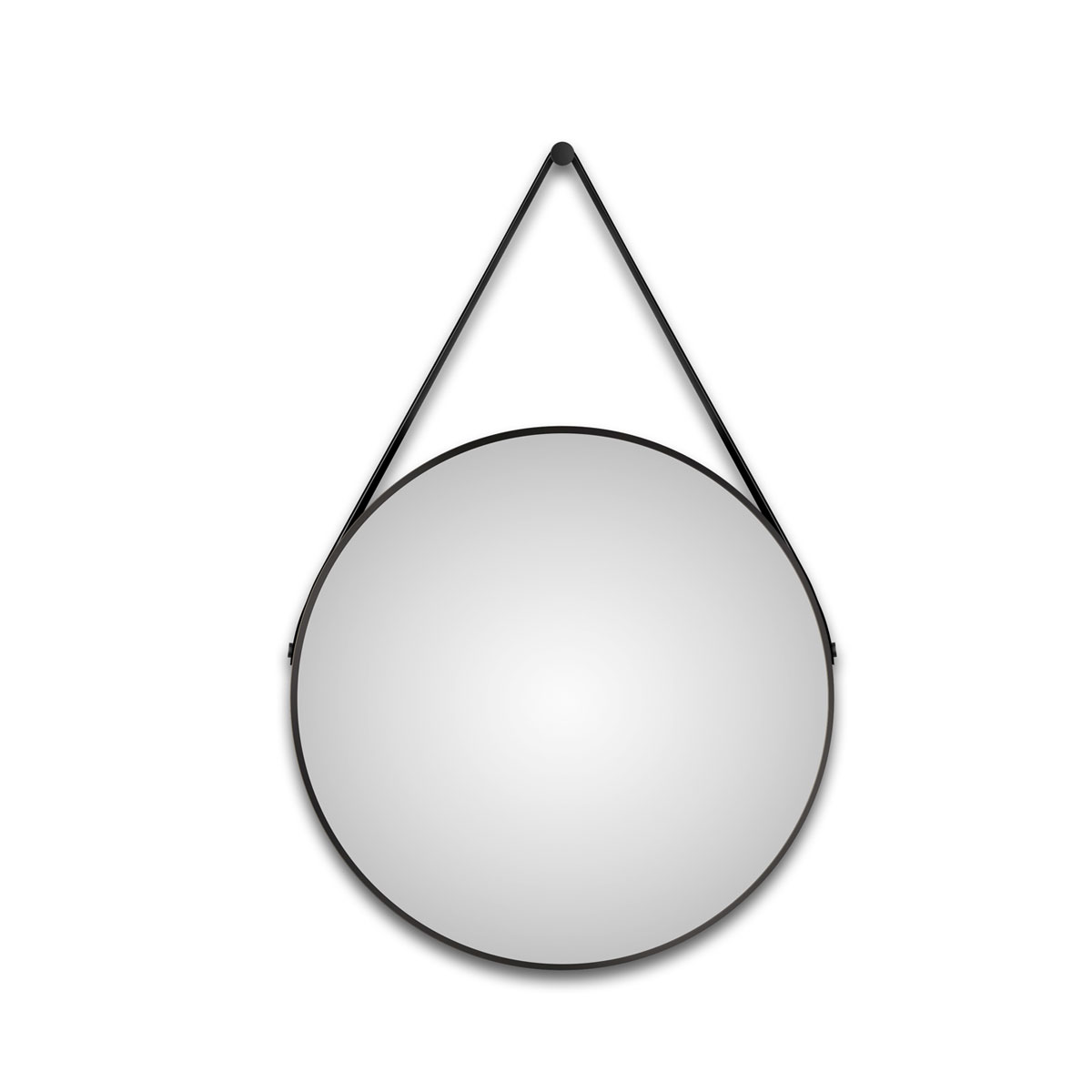 DSK  Design LED Lichtspiegel Silver Barbier Black Dm 80 cm Bild 3