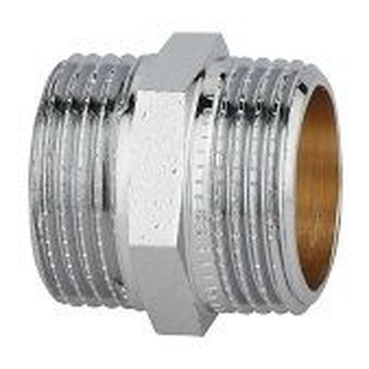 Kirchhoff Doppelnippel 3/8" AG x 3/8" AG verchromt