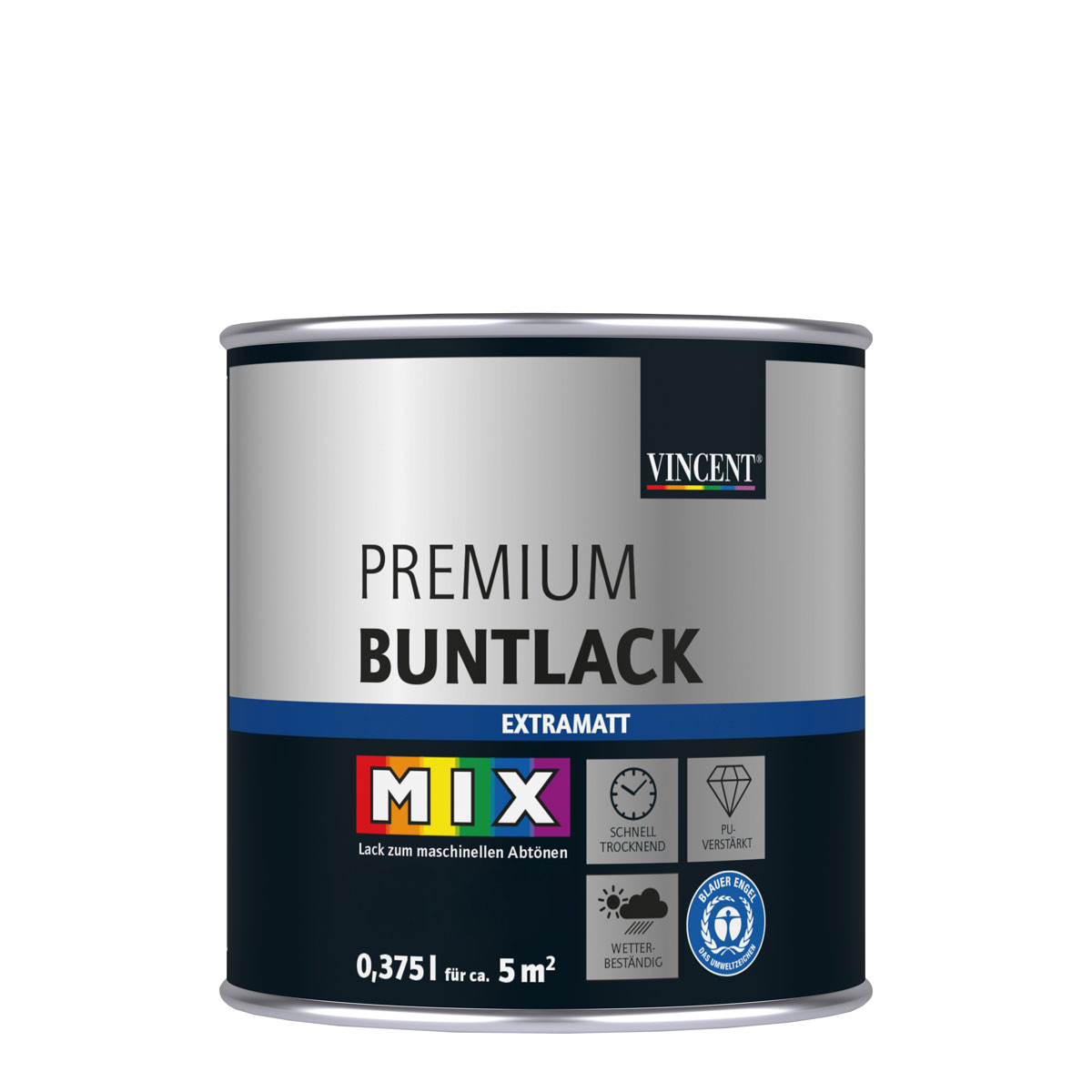 Vincent  Lack Premium Buntlack Mix It extramatt 0,375 l