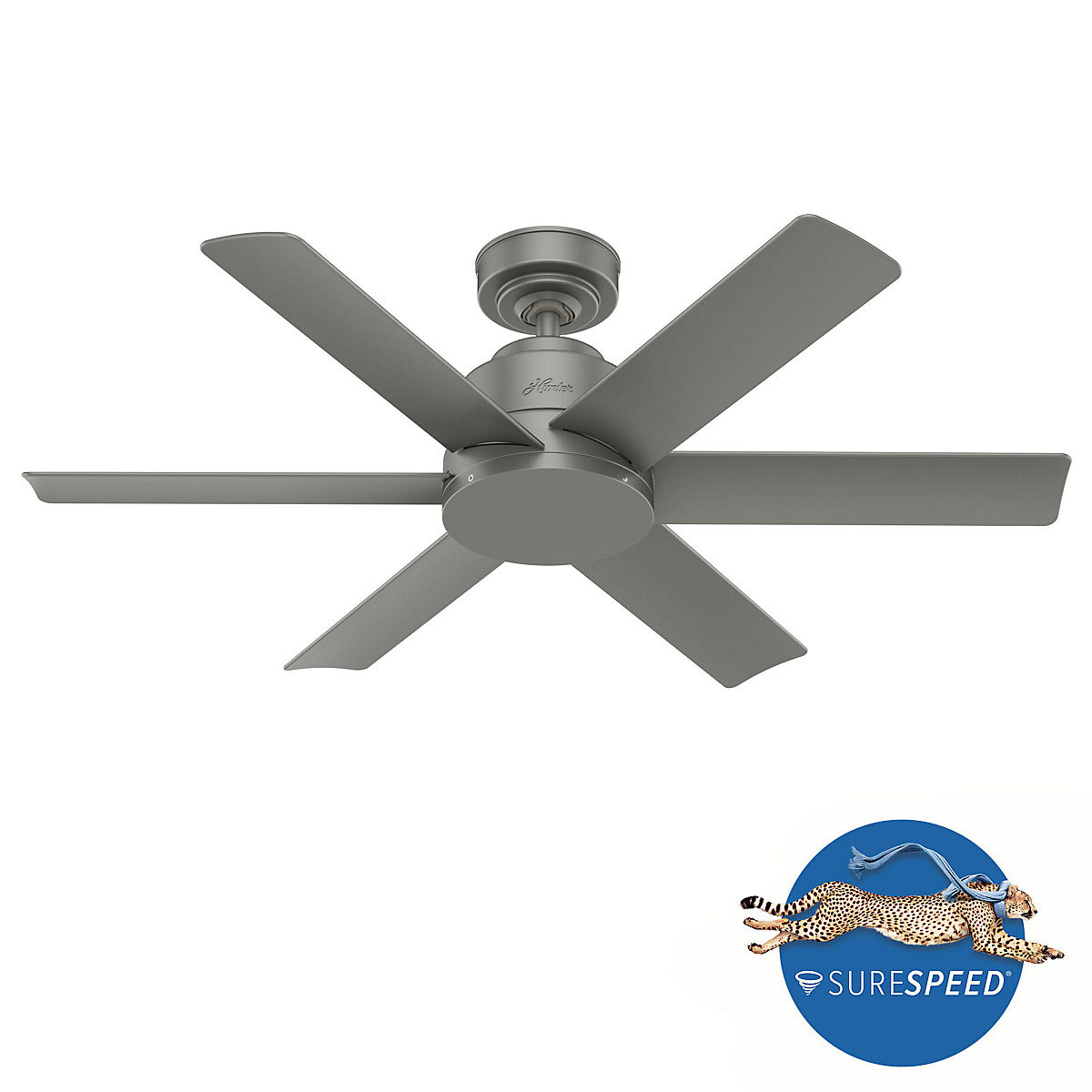 Hunter Fan Hunter Deckenenventilator Kennicott 112 cm mattes silber