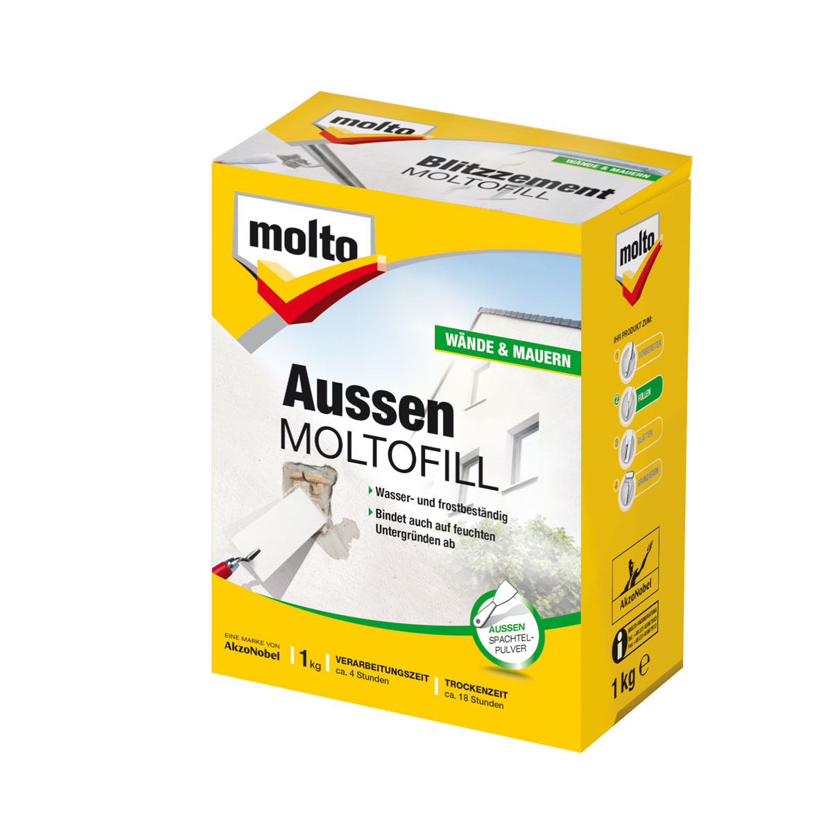 Molto fill Spachtelpuler Außen 1000 ml