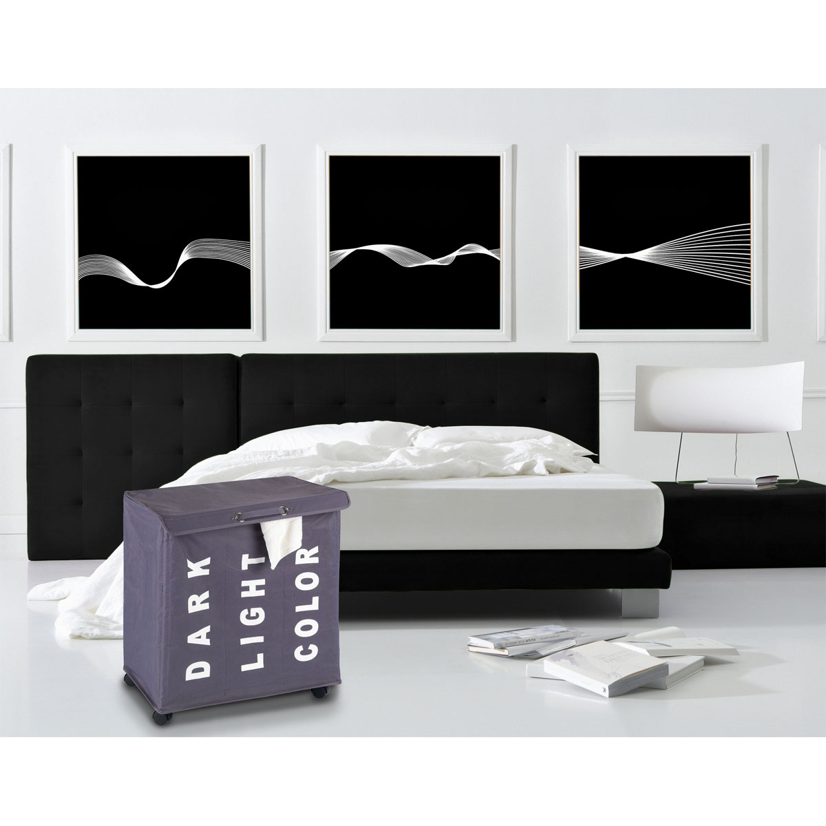 Wenko  Wäschesammler Trivo Grau Wäschekorb 116 l Bild 8