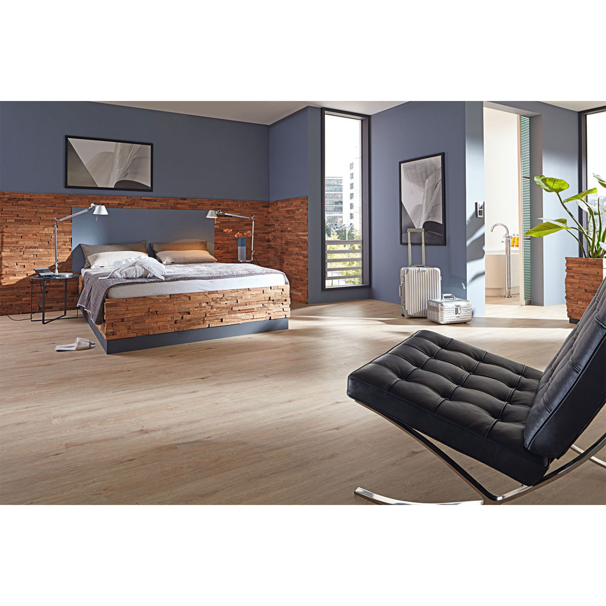 Indo Echtholz Wandverkleidung Teak Paneel Natural 10er-Set Bild 3