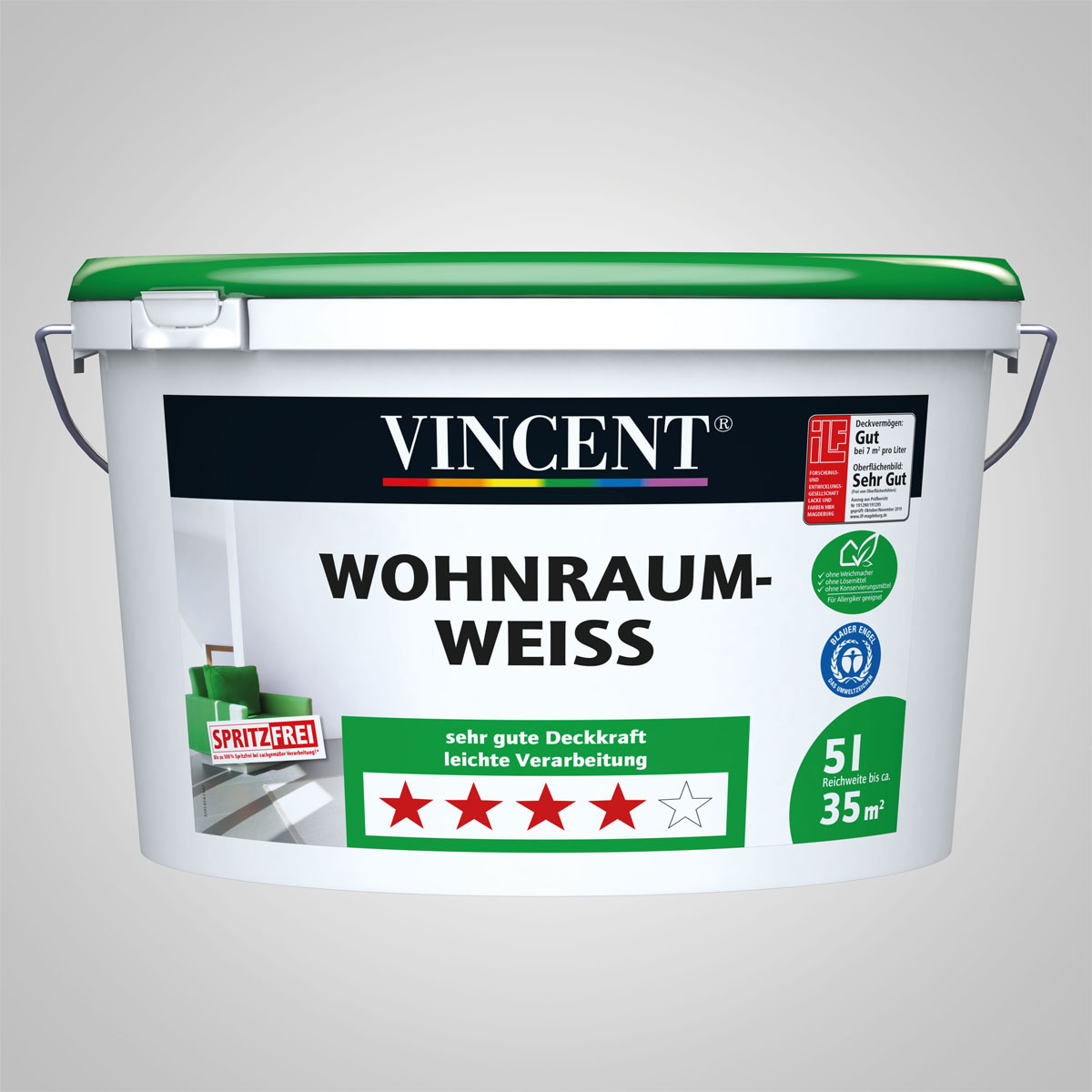 Vincent Wohnraumweiß 5 L
