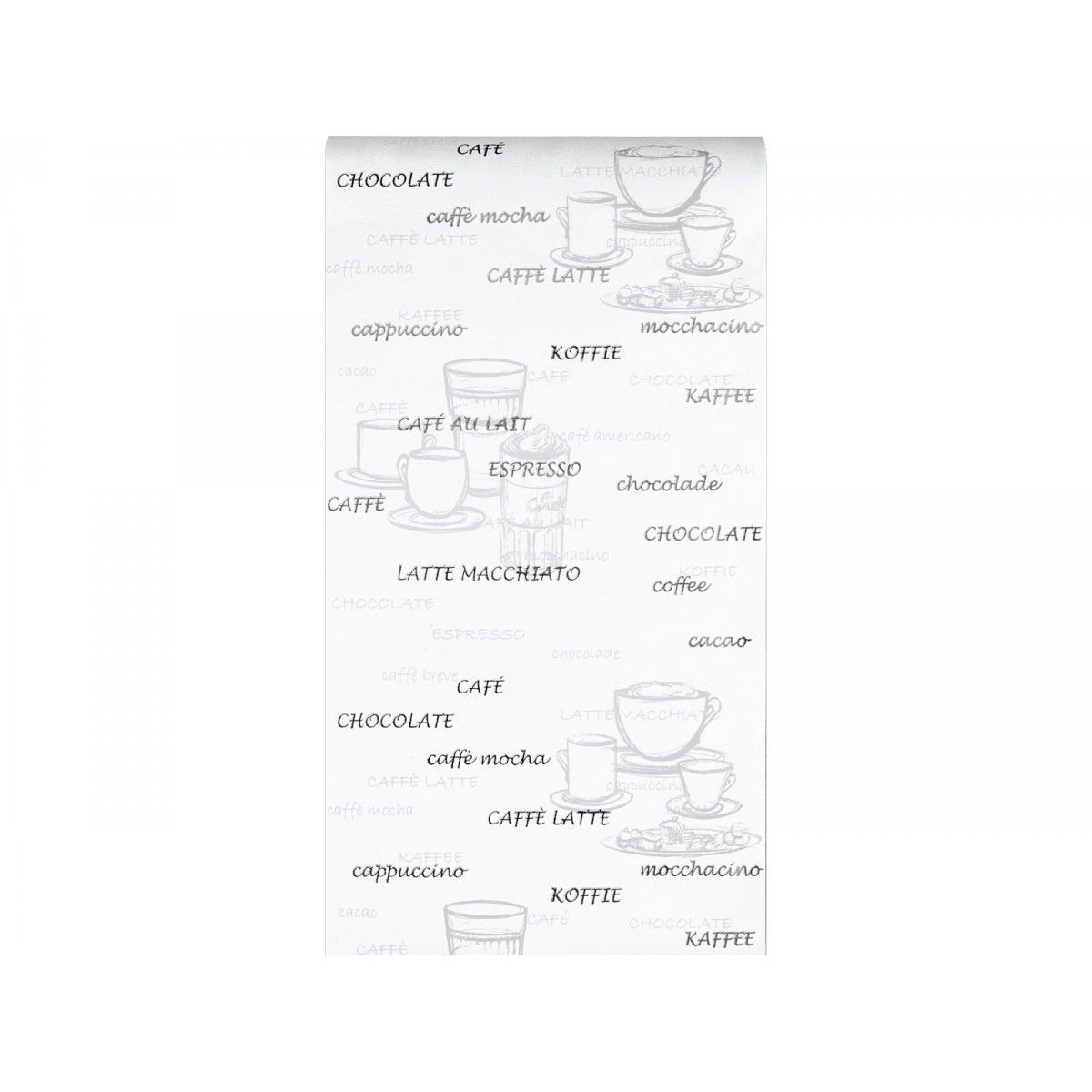 Vliestapete Kaffee weiß Bild 1