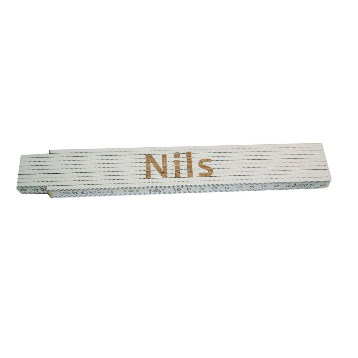 Meterstab „Nils“, 2m, weiß